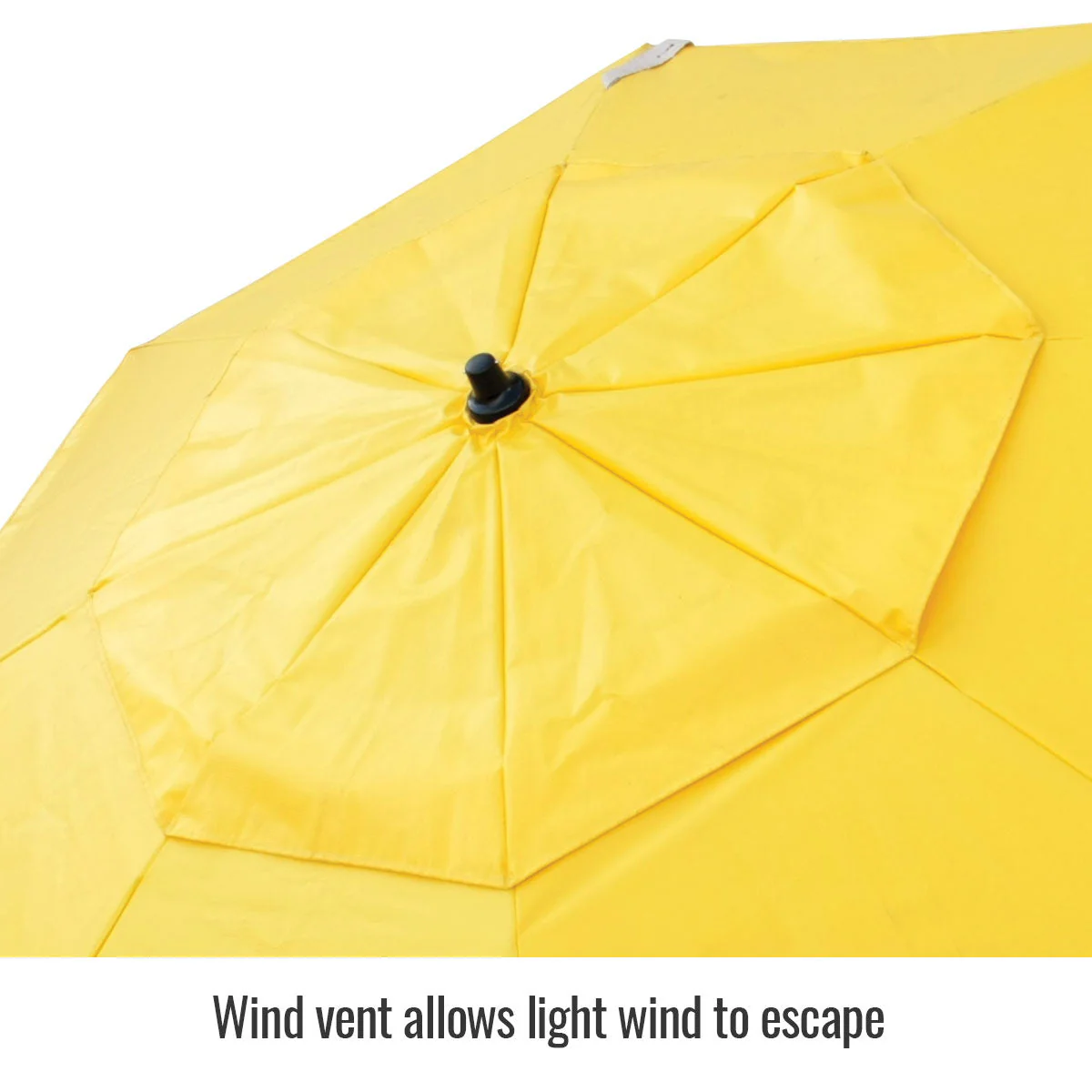 Revco Black Stallion Yellow FR Industrial Umbrella with Stand (UB150) - Image 5