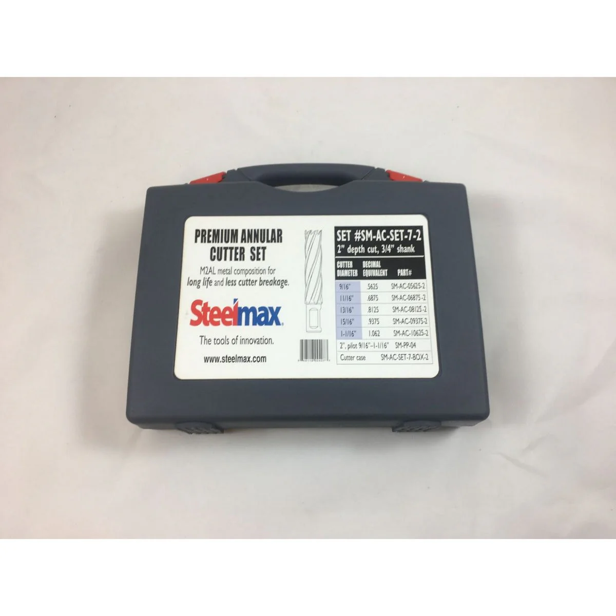 Steelmax 2" 7 Piece HSS Annular Cutter Set (SM-AC-SET-7-2) - Image 3