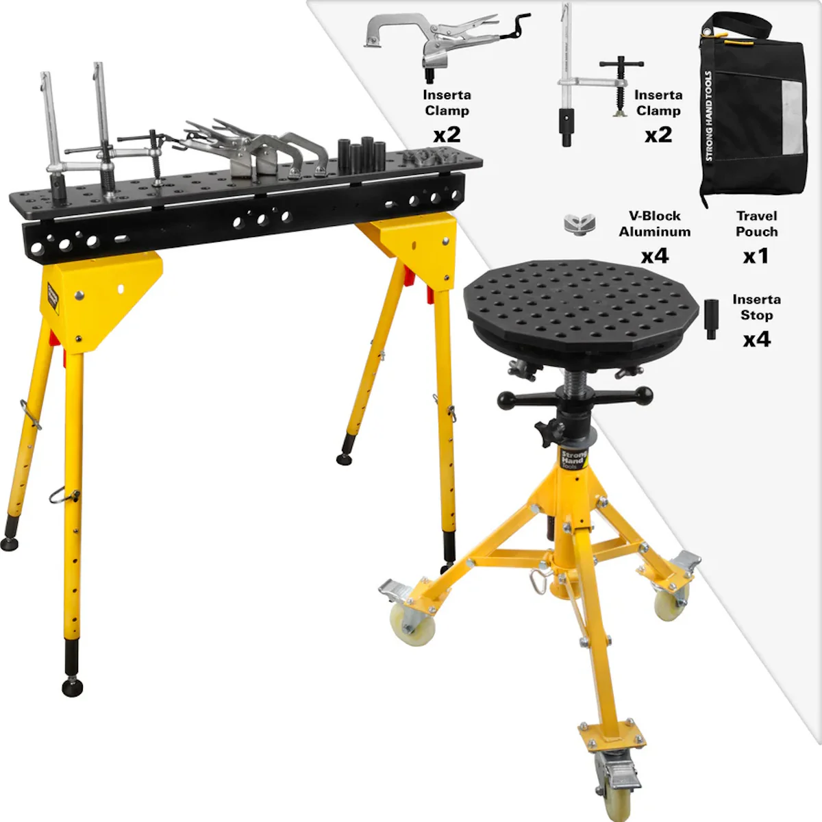 Strong Hand Tools 14 Inch Scout Duo Tripod 5/8 Holes w/12Pc Fixture Kit (TWS14-2PK) - Image 4