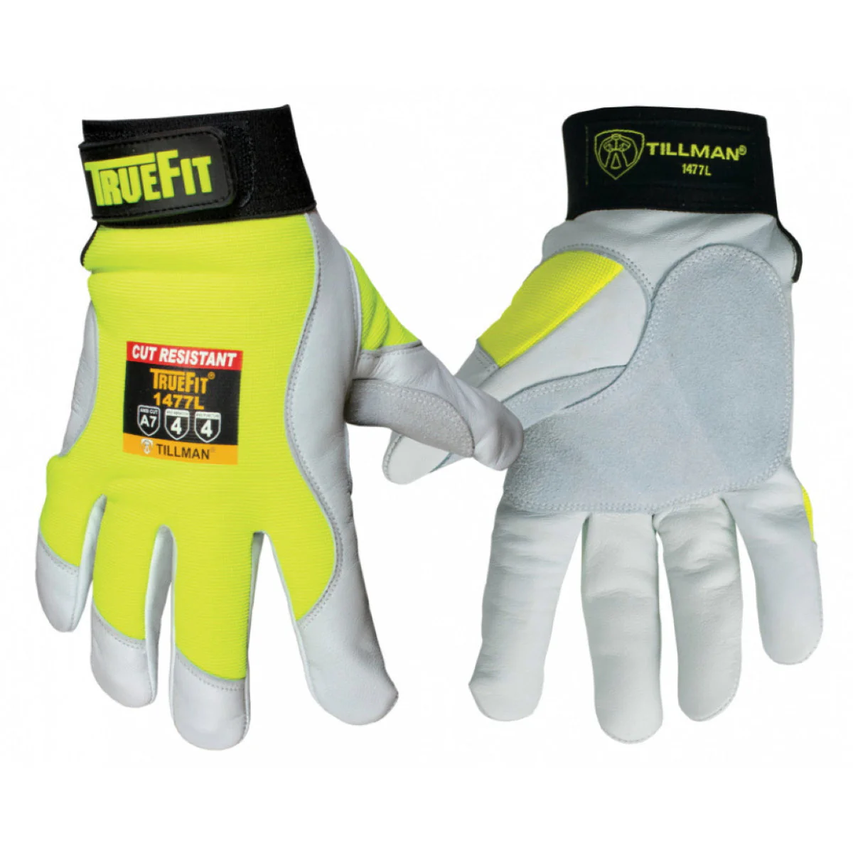 Tillman 1477 TrueFit Mechanic's High-Vis Work Gloves w/A7 Cut Resistance - Image 6