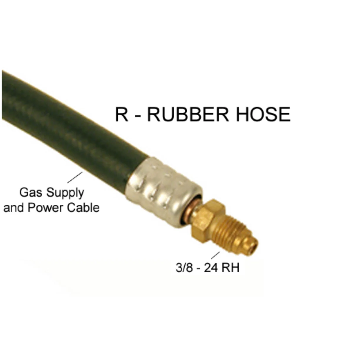 Weldtec Rubber Power Cable for 9, 17, and 26 Torches - Image 4